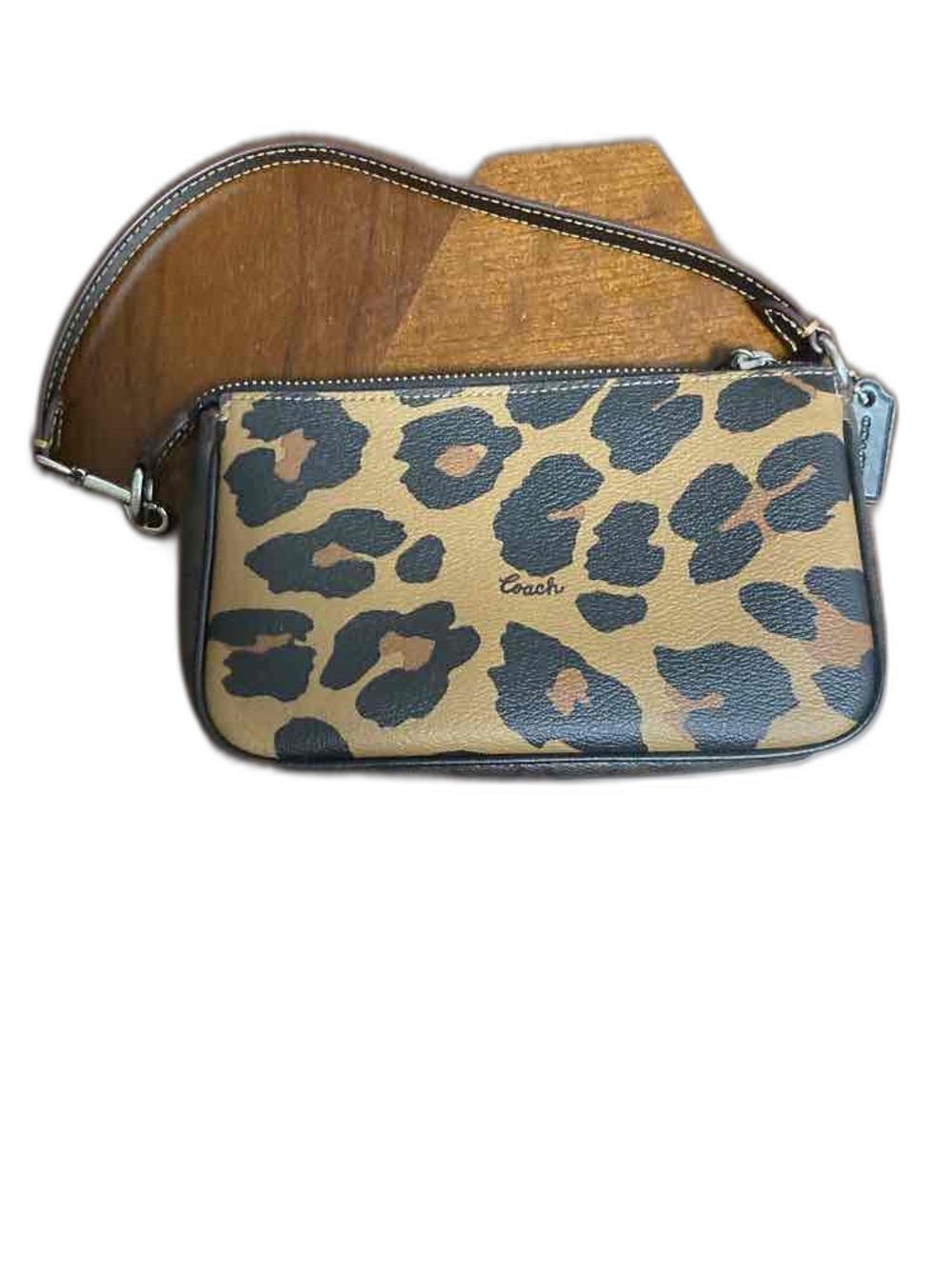 Coach Nolita 19 With Leopard Print Wristlet/Mini Bag NWT - Picture 3 of 10